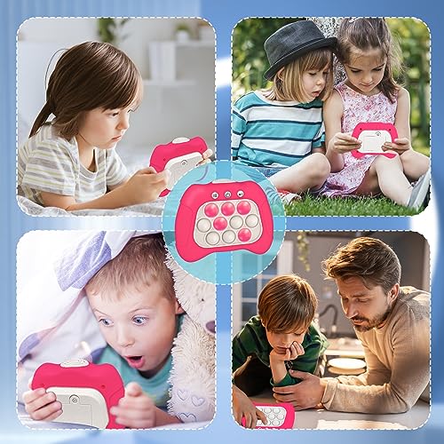 JOPHEK Consola de Juegos Burbujas de Empuje rápido,Puzzle Pop Game,Fidget Bubble Game,Controller Fidget Toys Máquina de Juego de Rompecabezas para Niños y Adultos