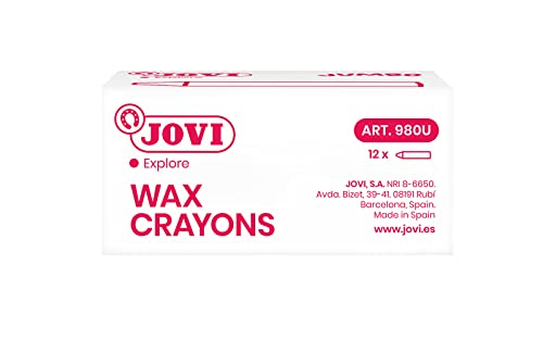 Jovicolor 980 - Ceras, caja de 12 unidades, color roja