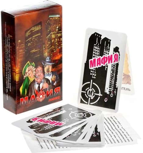 Juego de cartas de mafia de edición de lujo, idioma ruso, ideal para fiestas y reuniones familiares, juego de mesa de mafia