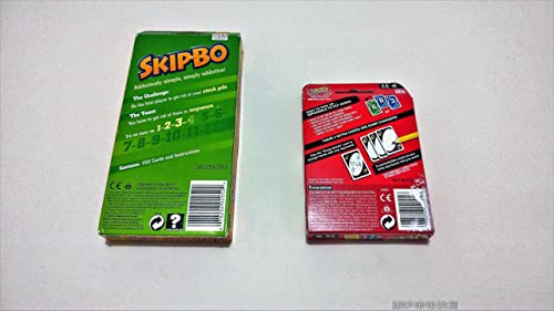 Juego de cartas Skip Bo incluido con juego de cartas Uno