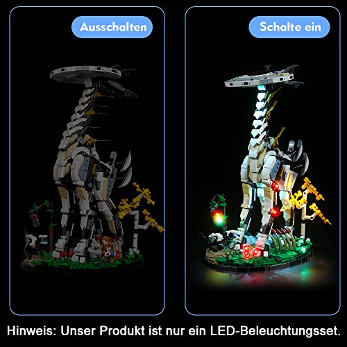 Juego de luces LED para Lego Horizon Forbidden West de cuello largo, juego de iluminación LED para Lego 76989 Horizon Cuello largo Tallneck – Solo juego de luces, no modelo Lego (versión estándar)