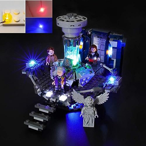 Juego de luces USB para Lego 21304 Ideas Doctor Who Bloque de construcción, no incluye el modelo