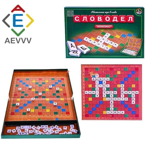 Juego de mesa Word Maker en idioma ruso Mini tamaño palabras clave crucigrama niños adultos jugando