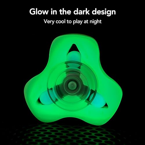 Juguete de Rotación Que Brilla en la Noche para Aliviar la Ansiedad con Luz Ultravioleta, Reductor de Estrés de Metal para TDAH