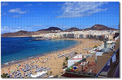 JYSHC Rompecabezas De Madera 1000 Piezas España Gran Canaria Rompecabezas Juguetes Educativos para Adultos Regalo De Cumpleaños Py441Js