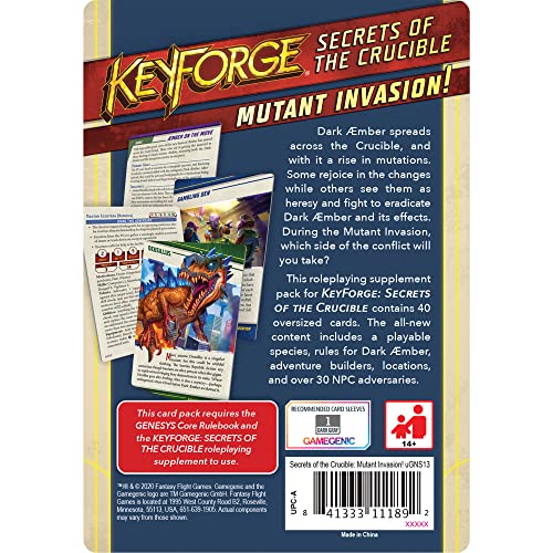 Keyforge Genesys RPG: Mutant Invasion! Pack