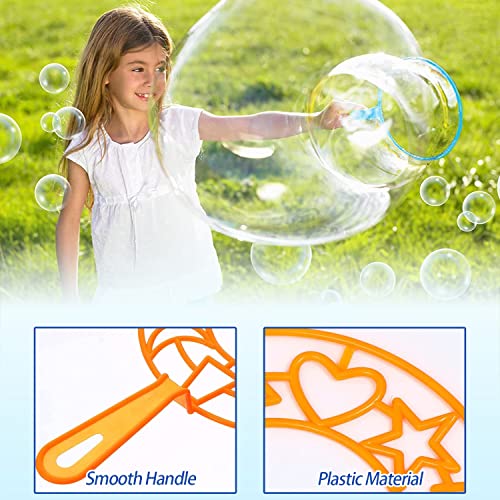Kit de Pompas de Jabón, 15 Piezas Burbujas de Jabón Kit, Varita de Burbujas Coloridas para Niños, Varita de Burbujas Creativo, Varita de Burbujas Gigante para Niños, para Juegos al Aire Libre