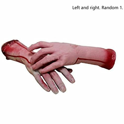 KVSERT 3 x Bloody Horror Scary Prop Severed Life Size Arm Hand House 22-23 cm