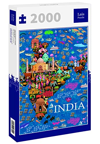 Lais Puzzle Mapa de la India 2000 Piezas
