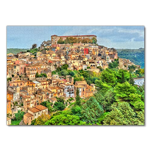 Lais Puzzle Vista de Ragusa, Ciudad Patrimonio de la UNESCO en Sicilia, Italia 1000 Piezas
