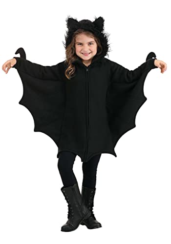 Leg Avenue- Batman Murciélago Niñas, Color negro, X-Small (3T-4T). 98-104 cm de altura. (C4910025001)