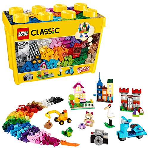 LEGO 10914 Duplo Classic Caja de Ladrillos Deluxe, Juguete de Construcción Educativo para Niños y Niñas  + 1,5 años +  10698 Classic Caja de Ladrillos Creativos Grande, Juego de Construcción