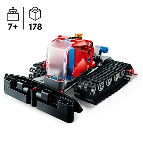 LEGO 42148 Technic Máquina Pisanieves de Invierno o Moto de Nieve, Maqueta de Vehículo 2en1, Juguete de Aprendizaje Niños y Niñas de 7 Años o Más, Idea de Regalo