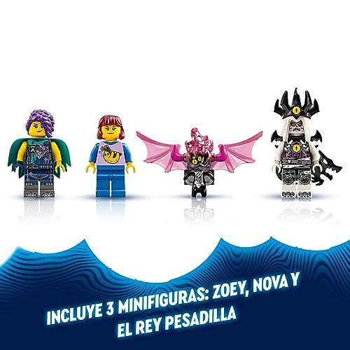 LEGO 71457 DREAMZzz Caballo Volador Pegaso Juguete para Construir una Criatura Fantástica de Dos Maneras Diferentes. Incluye Minifiguras de Zoey, Nova y el Rey de Las Pesadillas de la Serie de TV