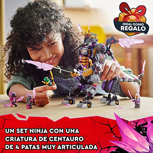 LEGO 71772 Ninjago Rey Cristal, Figura de Acción para Construir con Espada de Juguete y Mini Figura Lloyd, Serie TV Crystallized, Regalos para Niños