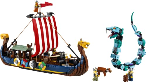 Lego Creator 3 en 1 31132 El Barco Vikingo y la Serpiente de Midgard