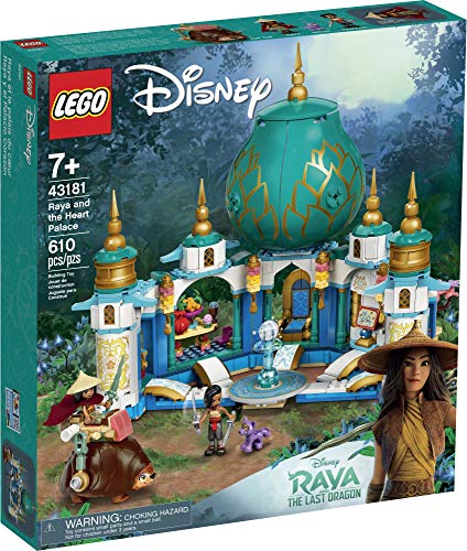LEGO Disney Raya and The Heart Palace 43181 Imaginative Toy Building Kit; Makes a Unique Disney Gift for Kids Who Love Palaces and Adventures with Disney Characters, New 2021 (610 Pieces)