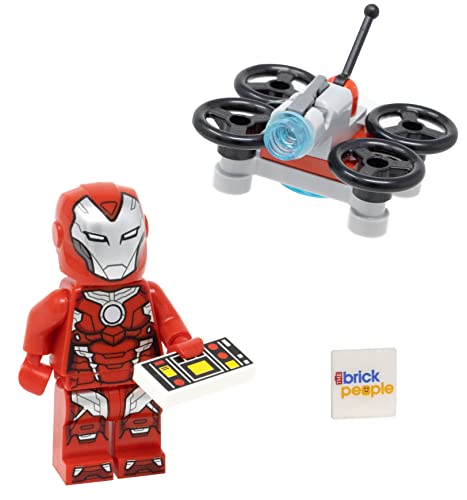 LEGO Marvel Super Heroes: Avengers: Iron Rescue Minifigura (Pepper Potts) en armadura roja con dron
