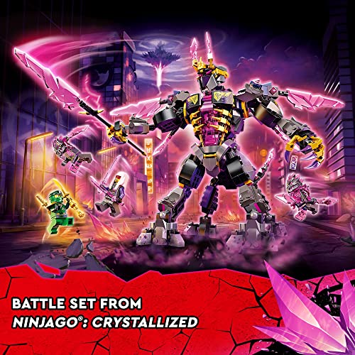 LEGO NINJAGO The Crystal King Set, 71772 Juguete de batalla para niños con figura de acción Posable Centaur y minifigura Lloyd