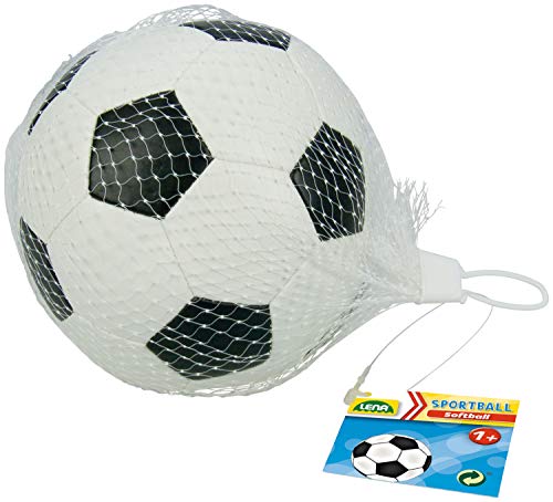 Lena- Balones de Futbol Set, Color Blanco/Negro, única (SiMM Spielwaren GmbH 62177)