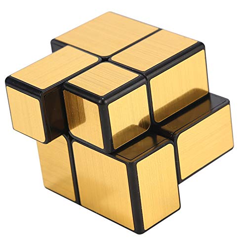 Level25 Cubo 2x2x2 Mirror, Cube 2x2, Dorado, Regalo Original