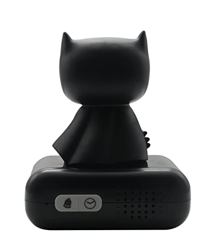 Lexibook - Despertador Batman con Pantalla LCD Digital y luz de Noche integrada, Color Negro - RL800BAT