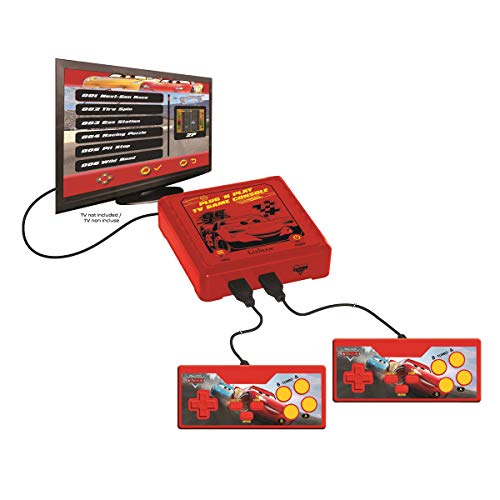 Lexibook JG7800DC-1 Plug 'N Play - Consola de Juegos para TV (300 Juegos), Color Rojo