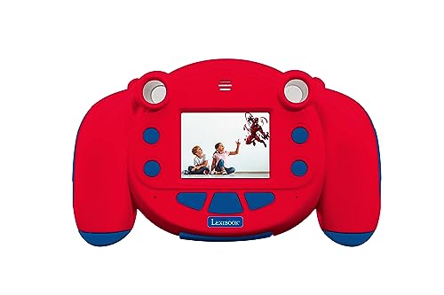 Lexibook Lexibook-DJ080SP Spiderman - Cámara Infantil Digital, función Foto y vídeo, Juegos, Color Rojo/Azul