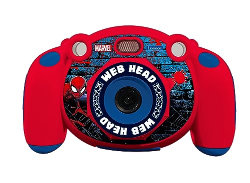 Lexibook Lexibook-DJ080SP Spiderman - Cámara Infantil Digital, función Foto y vídeo, Juegos, Color Rojo/Azul
