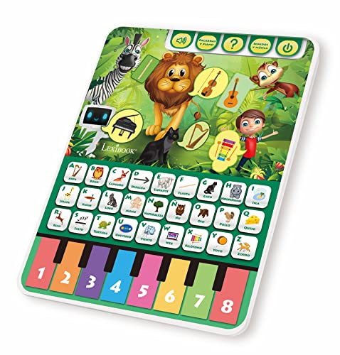 Lexibook Tableta parlante educativa para Aprender el Alfabeto, Las Cifras, los Animales y la Musica, Español