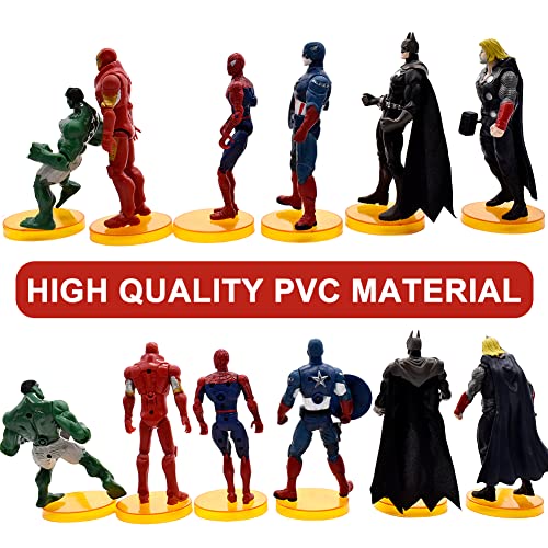 LGQHCE Figuras Modelo, Set De 6 Figuras De Héroe, Coleccionable Juguete Niños Cumpleaños Decoración