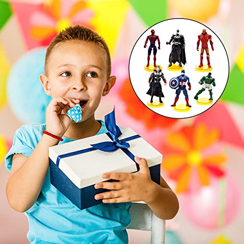 LGQHCE Figuras Modelo, Set De 6 Figuras De Héroe, Coleccionable Juguete Niños Cumpleaños Decoración