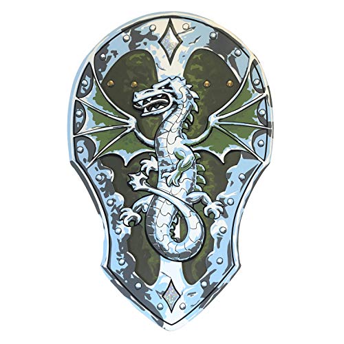Liontouch - Escudo de Dragón | Juguete de Espuma para Juego Imaginativo en Aventuras Fantásticas de Niños | Armas y Armadura de Batalla Seguras y Flexibles para Disfraces y Vestimenta Infantil