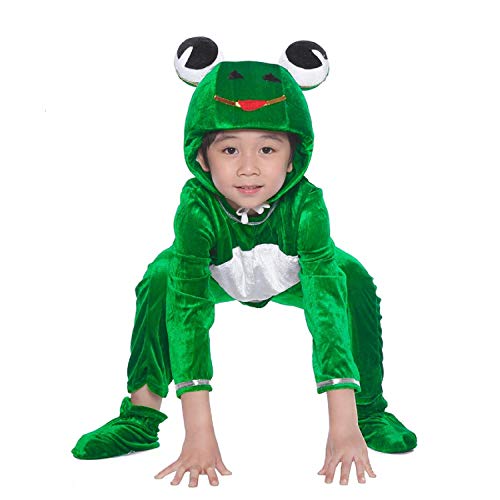 LOLANTA Disfraz unisex de príncipe rana para niños de 4 – 13, ideal para fiestas de disfraces o la escuela