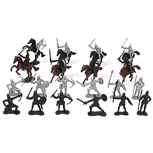 Los soldados figuran Caballeros Juguetes de caballos, Guerreros Caballeros Juguetes de caballos Model Niños Juguetes fuertes Juguetes antiguos medieval Juguetes de juguete regalo para niños