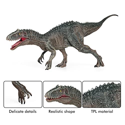 Lseqow Indominus Rex Figuras de acción, Animales Modelo de juguete con mandíbula movible de plástico dinosaurio figuras de acción juguete modelo dinosaurio, juguetes para niños, regalos para niños