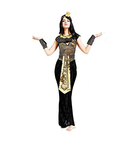 Lujo Traje Hombres Egipcio Rey Disfraz el Principe de Egipto Faraón Fuente Brazales Reina Víspera de Todos Los Santos Carnaval Historia Antigua Lujoso Vestido Programas de Actuación Pirámides Egi