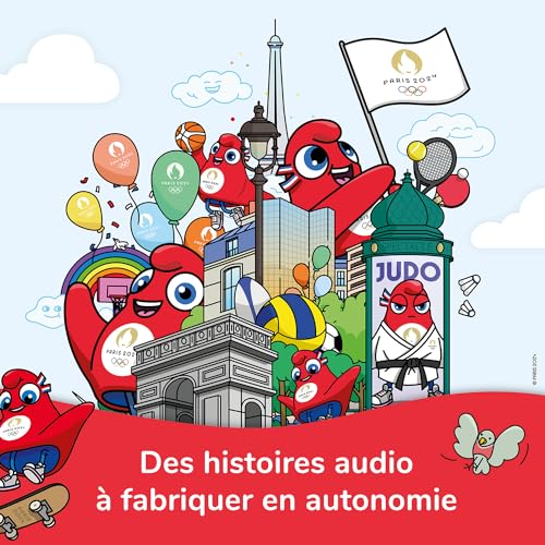 Lunii – Ma Factory à Histoires – Edición limitada Juegos Olímpicos y Paralímpicos de París 2024 – Cuentadora interactiva para niños a partir de 3 años – Caja de historias fabricada en Francia – Nuevo