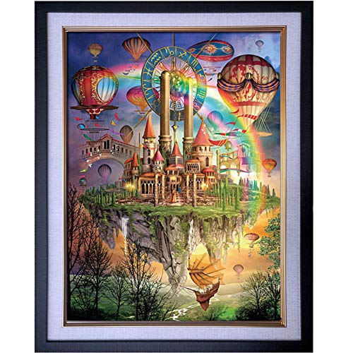 LZQZJD® 4000 Piezas de Rompecabezas para Adultos El Juego de Rompecabezas Rainbow Sky Castle para niños es Muy Adecuado para Juegos educativos de relajación y meditación