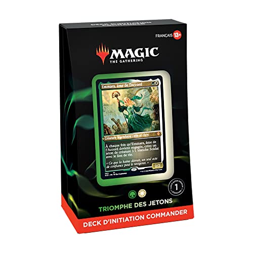 Magic The Gathering Deck de iniciación Commander Triunfo de Tokens (Verde-Blanco) (Versión en francés)