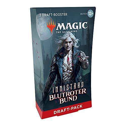 Magic The Gathering Innistrad: Blood Red Bundle 3-Booster Draft-Pack (versión Alemana) (Wizards of The Coast C99551000)