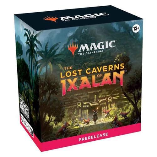 MAGIC THE GATHERING: Lost Caverns of IXALAN PRELEASE Pack - 6 Draft Packs, Promos, Dice