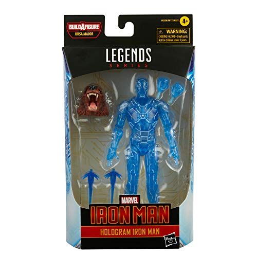 Marvel Classic Hasbro Series - Figura de Iron Man Holograma de 15 cm - Diseño Premium - 2 Accesorios y 1 Pieza de Figura para armar