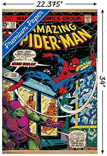 Marvel Comics - Póster de pared #137, diseño de Spider-Man