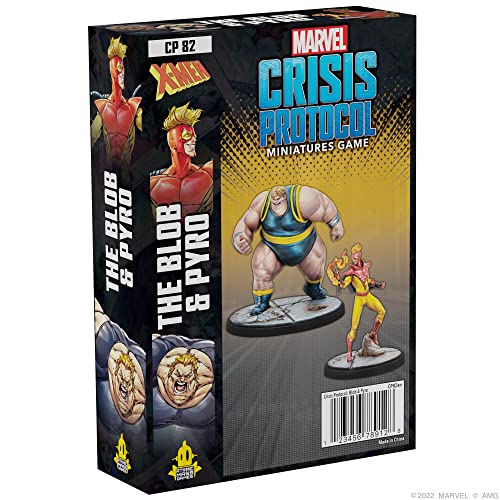 Marvel Crisis Protocol - The Blob & Pyro - Juego de Miniaturas en Inglés