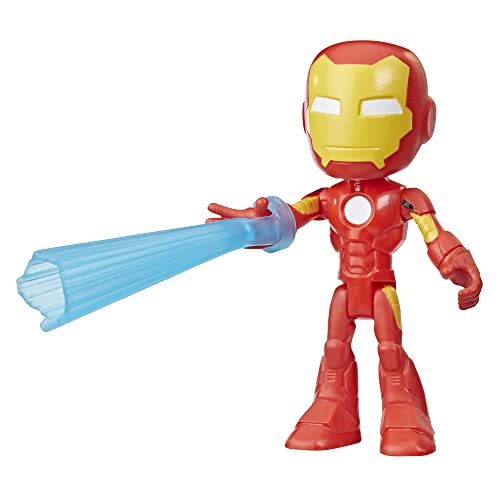 Marvel Hasbro Spidey and His Amazing Friends - Figura de acción de Iron Man - con Accesorio - para niños a Partir de 3 años, F3998