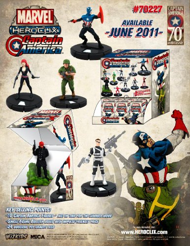 Marvel HeroClix - Caja de alimentación por gravedad del Capitán América