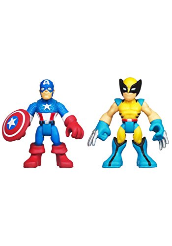 Marvel Super Hero Adventures 2 Pack Captain America and Wolverine