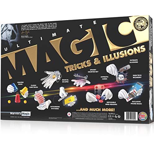 Marvin's Magic,Juego de magia para niños,365 trucos e ilusiones de magia definitivos,Trucos de magia para niños, trucos de lectura mental + mucho más,Adecuado para mayores de 6 años