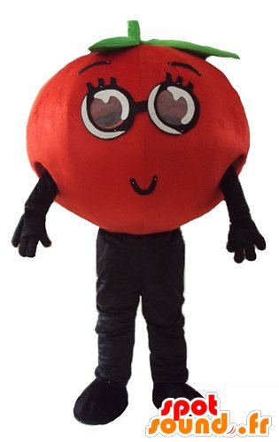mascota SpotSound de tomate, y tocando todo el